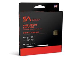 Scientific Anglers Amplitude Smooth Infinity Warm Taper Fly Line in Mist Green and Bronze and Tanic